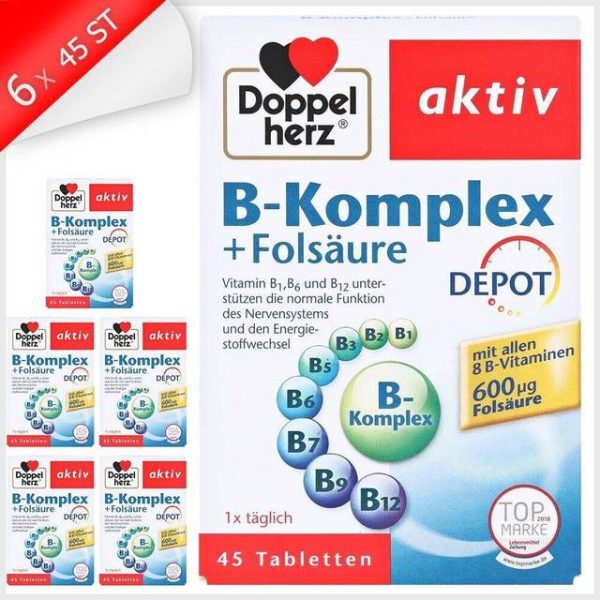 Doppelherz Aktivt B-Kompleks Folinsyre Minitabletter