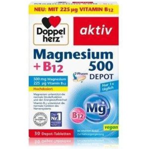 Doppelherz Magnesium 500 + B12 Set of 30