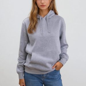 Essential Hoodie - Grå Melange - TeeShoppen