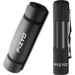 Fizyo Yogamatte 183 x 61 x 1 cm Schwarz