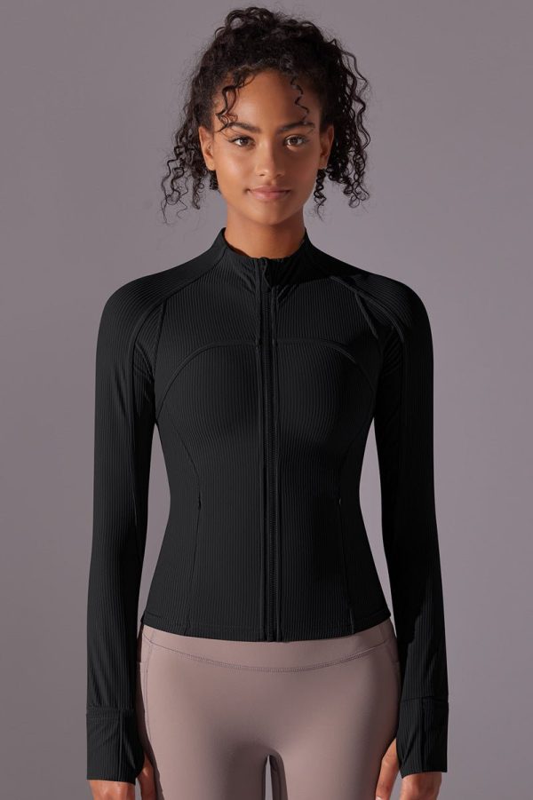 FlexiZip sports Jacket Black - Small (S) / Black