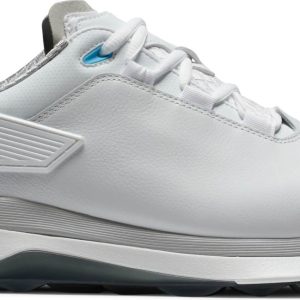 Footjoy Pro/SLX Vandtætte Herre Golfsko Uden Spikes - White/White/Grey - Str. 45 Bred