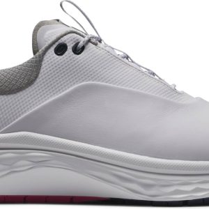 Footjoy Quantum Vandtætte Herre Golfsko Uden Spikes - White/Blue/Pink - Str. 45 Bred