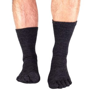 Funq Wear Tåstrømper Uld, 41-42, Arctic Anthracite
