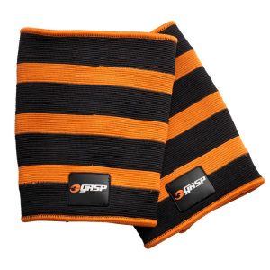Gasp Power Elbow Sleeves, M, Black/flame