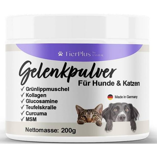 Gelenkpulver & katzen grünlippmuschel, msm, kollagen von exvital