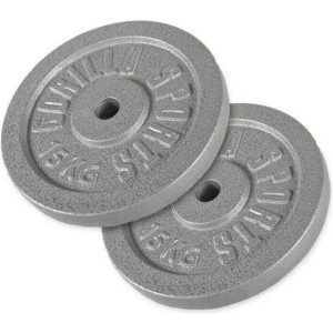 Gorilla Sports Vægtskiver IRON 2x15kg 30kg