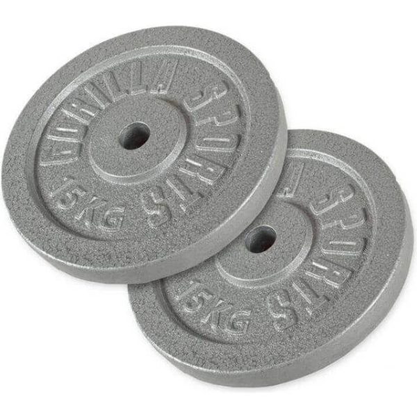 Gorilla Sports Vægtskiver IRON 2x15kg 30kg