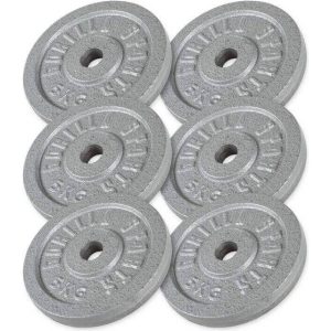 Gorilla Sports Vægtskiver IRON 6x5kg Pakke 30 kg