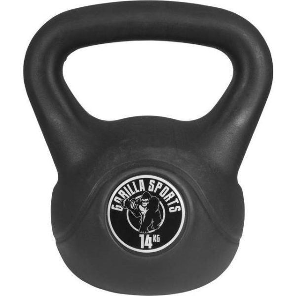 Gorilla Sports Vinyl Cement Kettlebell 14kg