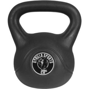 Gorilla Sports Vinyl Cement Kettlebell 20kg