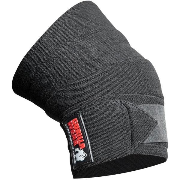 Gorilla Wear Knee Wraps, 200 cm, Black