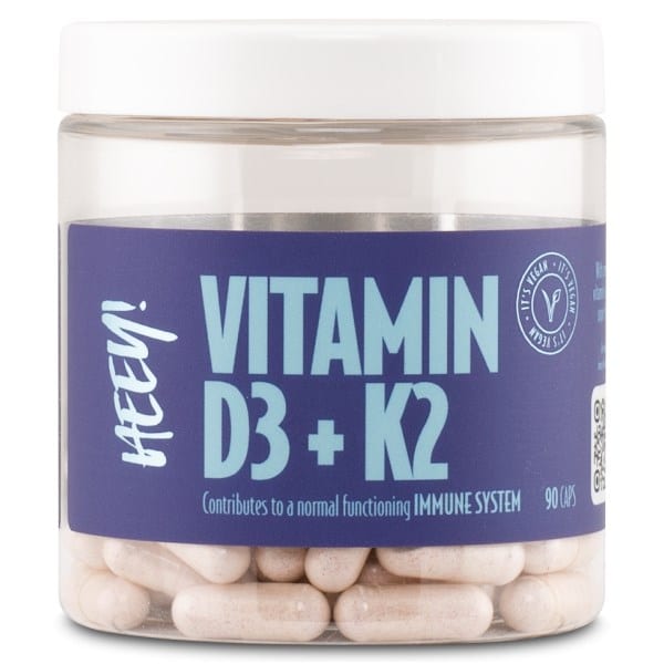 HEEY Vitamin D3 + K2, 90 kapsler