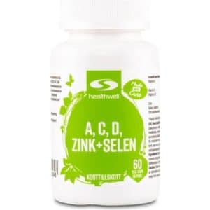 Healthwell A, C, D, Zink+Selen 60 stk