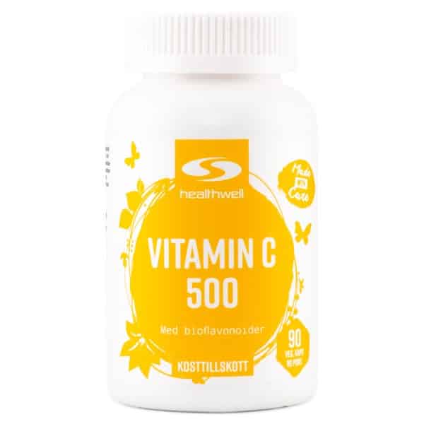 Healthwell C-vitamin 500, 90 kapsler