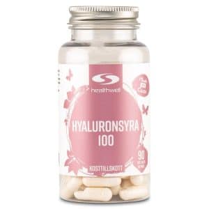 Healthwell Hyaluronihappo 100, 90 kapsler