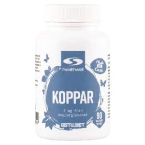 Healthwell Kobber, 90 kapsler