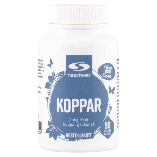 Healthwell Kobber, 90 kapsler