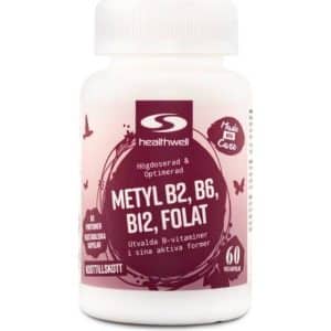 Healthwell Metyl B6, B12, Folat, 60