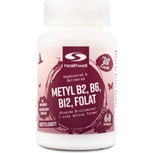 Healthwell Metyl B6, B12, Folat, 60