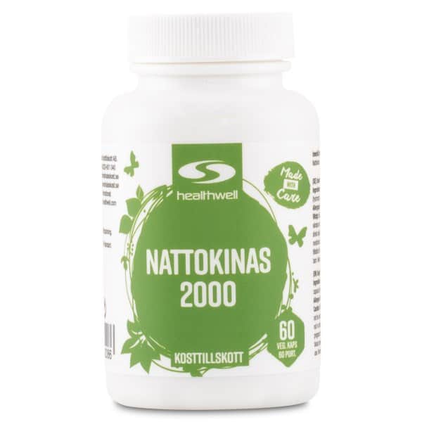 Healthwell Nattokinase 2000, 60 kapsler