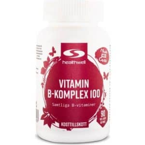 Healthwell Super B-Vitamin-Kompleks, 90 kapsler 90 stk