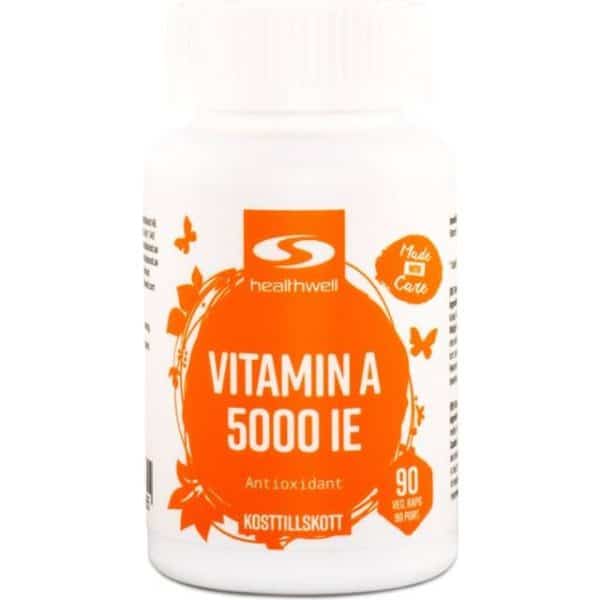 Healthwell Vitamin A 5000 IE 90 stk