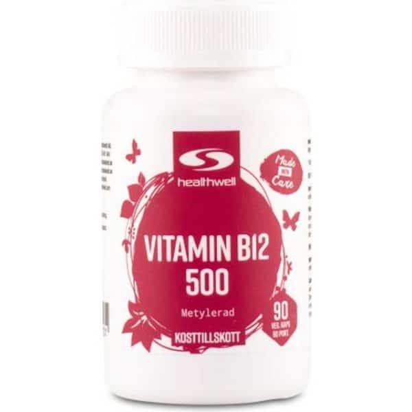 Healthwell Vitamin B12 500 Methylated 90 stk
