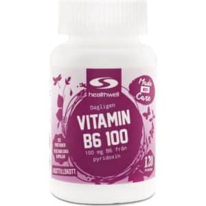 Healthwell Vitamin B6 100, 120 kapsler 120 stk