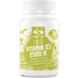 Healthwell Vitamin D3, 120 kapsler 120 stk