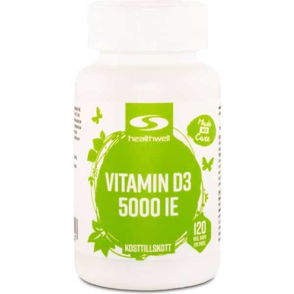 Healthwell Vitamin D3 5000 IE 120 stk