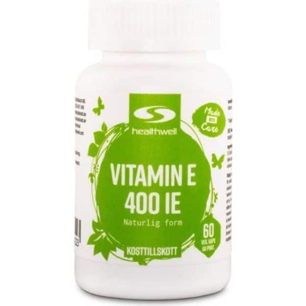 Healthwell Vitamin E, 60 kapsler 60 stk