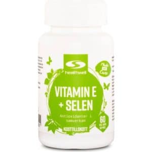Healthwell Vitamin E+Selen, 60 60 stk