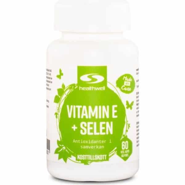 Healthwell Vitamin E+Selen, 60 60 stk