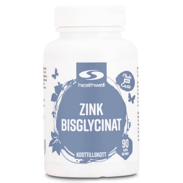 Healthwell Zinkbisglycinat, 90 kapsler