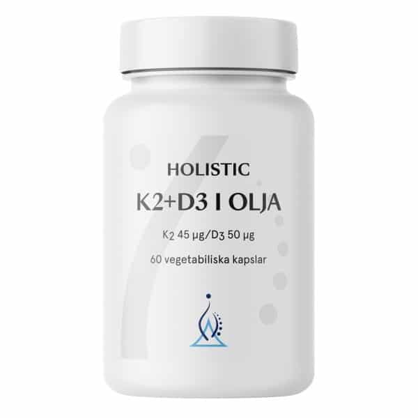 Holistic K2+D3, 60 kapsler