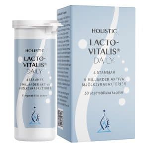 Holistic Lactovitalis Daily 5 milliarder Mælkesyrebakterier, 30 kapsler