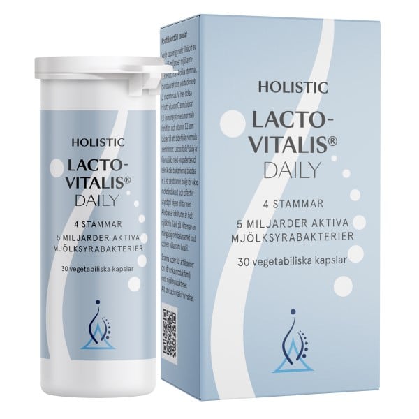 Holistic Lactovitalis Daily 5 milliarder Mælkesyrebakterier, 30 kapsler