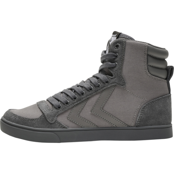 Hummel Højskaftet sneaker med ruskindsdetaljer og enkelt look SLIMMER Grå Unisex