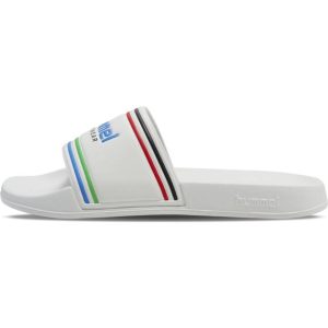 Hummel Pool Slide Retro Badelatschen - White/Multicolor