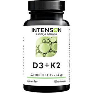 Intenson D3 K2 Kosttilskud 120 Kapsler