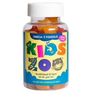 KidsZoo Fiskeolie Tyggetabletter, 60 tyggetabl