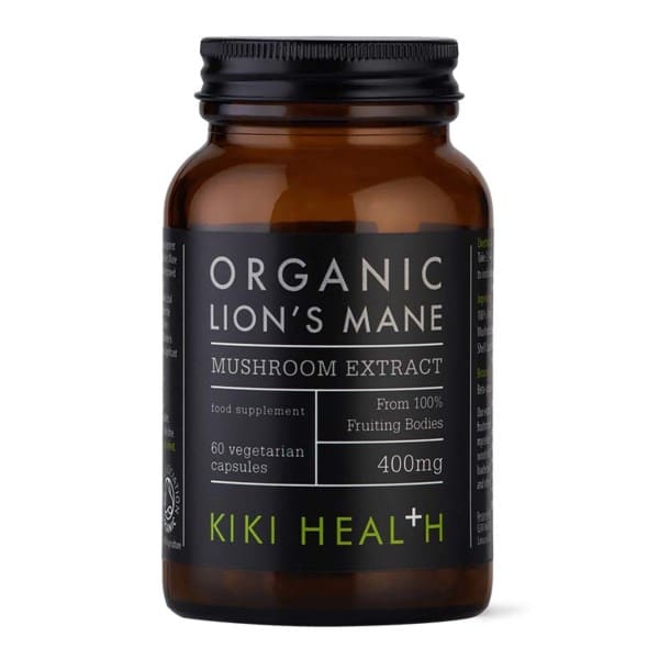 Kiki Health Organic Lions Mane Mushroom Extract, 60 kapsler