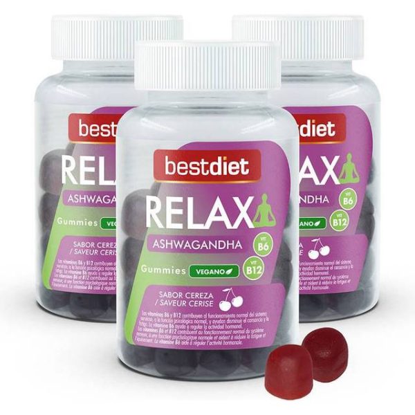 Kosttilskud Best Diet Relax Aswagandha Vingummi 60 Enheder