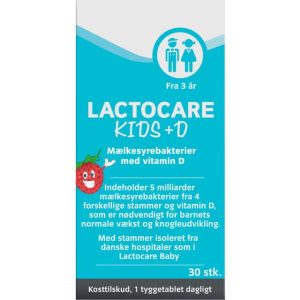 Lactocare Kids +D Kosttilskud 30