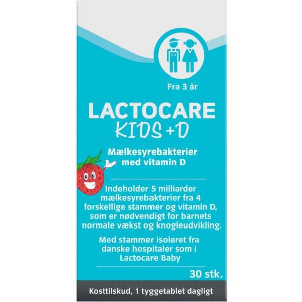 Lactocare Kids +D Kosttilskud 30