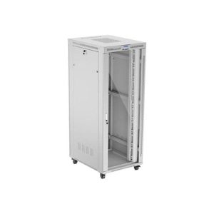 Lanberg FF01 series V2 - rack - 800 x 1000 flat pack with glass door - 42U