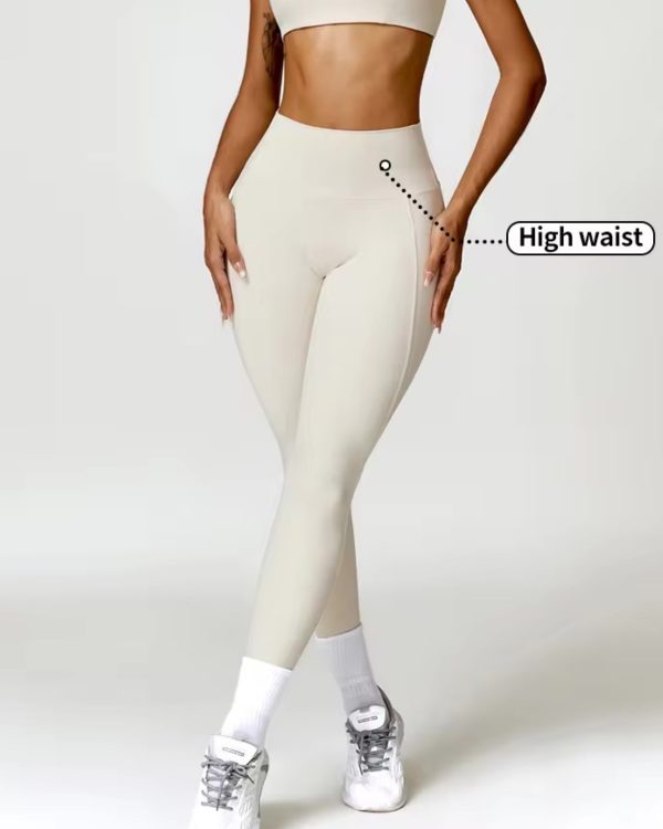 Lea leggings med lommer Ivory - Small / Ivory
