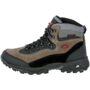 Lico Herren Milan Trekking- & Wanderstiefel, Schwarz Grau Rot