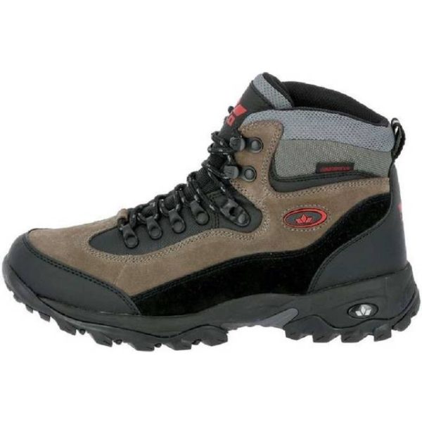 Lico Herren Milan Trekking- & Wanderstiefel, Schwarz Grau Rot